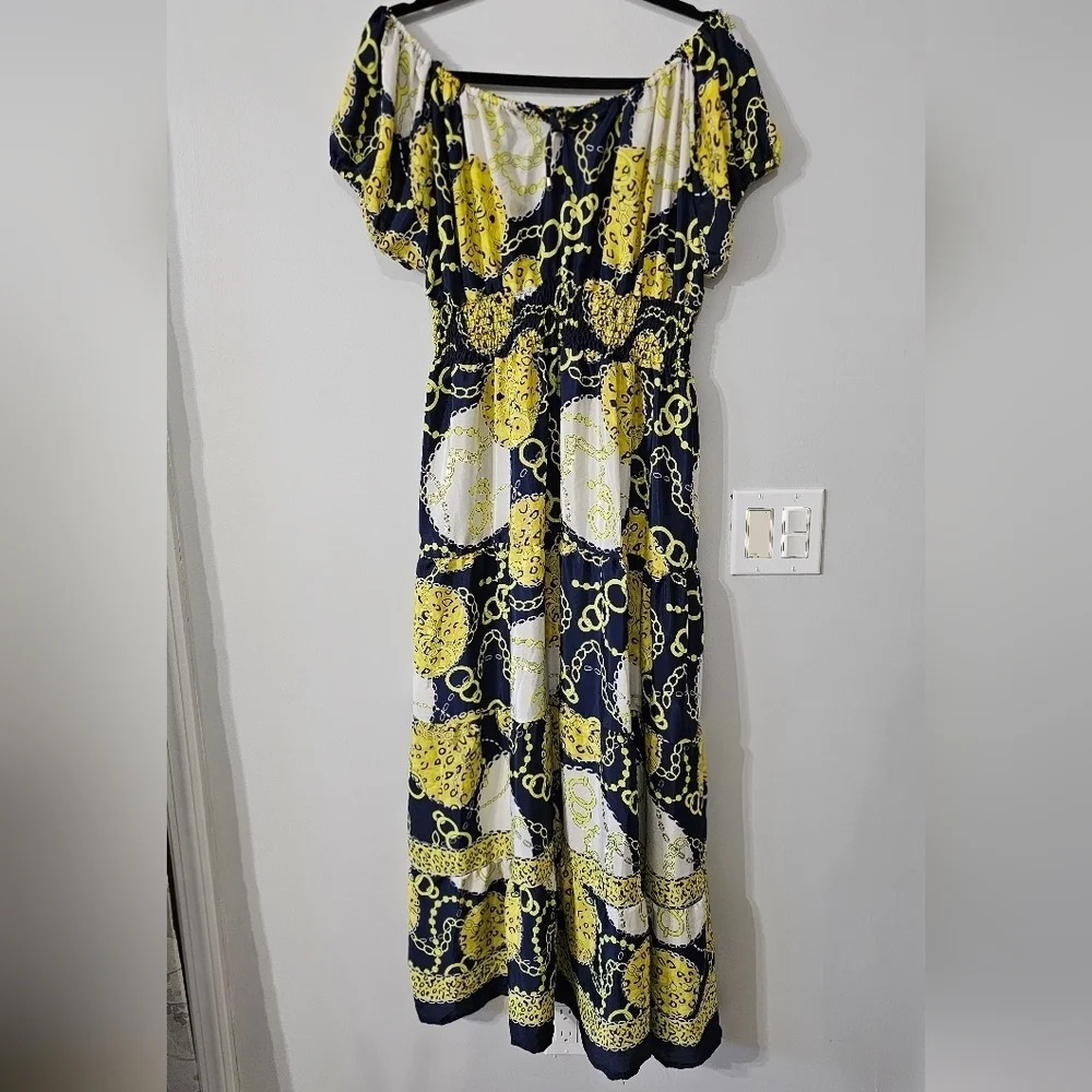 Ana & Rose off the shoulder maxi dress